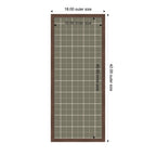 Framed Fabric Pinboard Sage Green Plaid Wall Organization