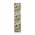 9 Inch W X 42 Inch H Tropical Fish Stained Glass Window