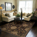 HomeRoots 509028 6 x 9 ft. Oriental Power Loom Stain Resistant Area Rug Multi Color