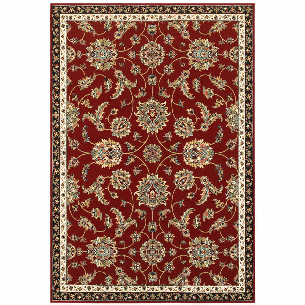 HomeRoots 509131 6 x 9 ft. Oriental Power Loom Stain Resistant Area Rug Multi Color