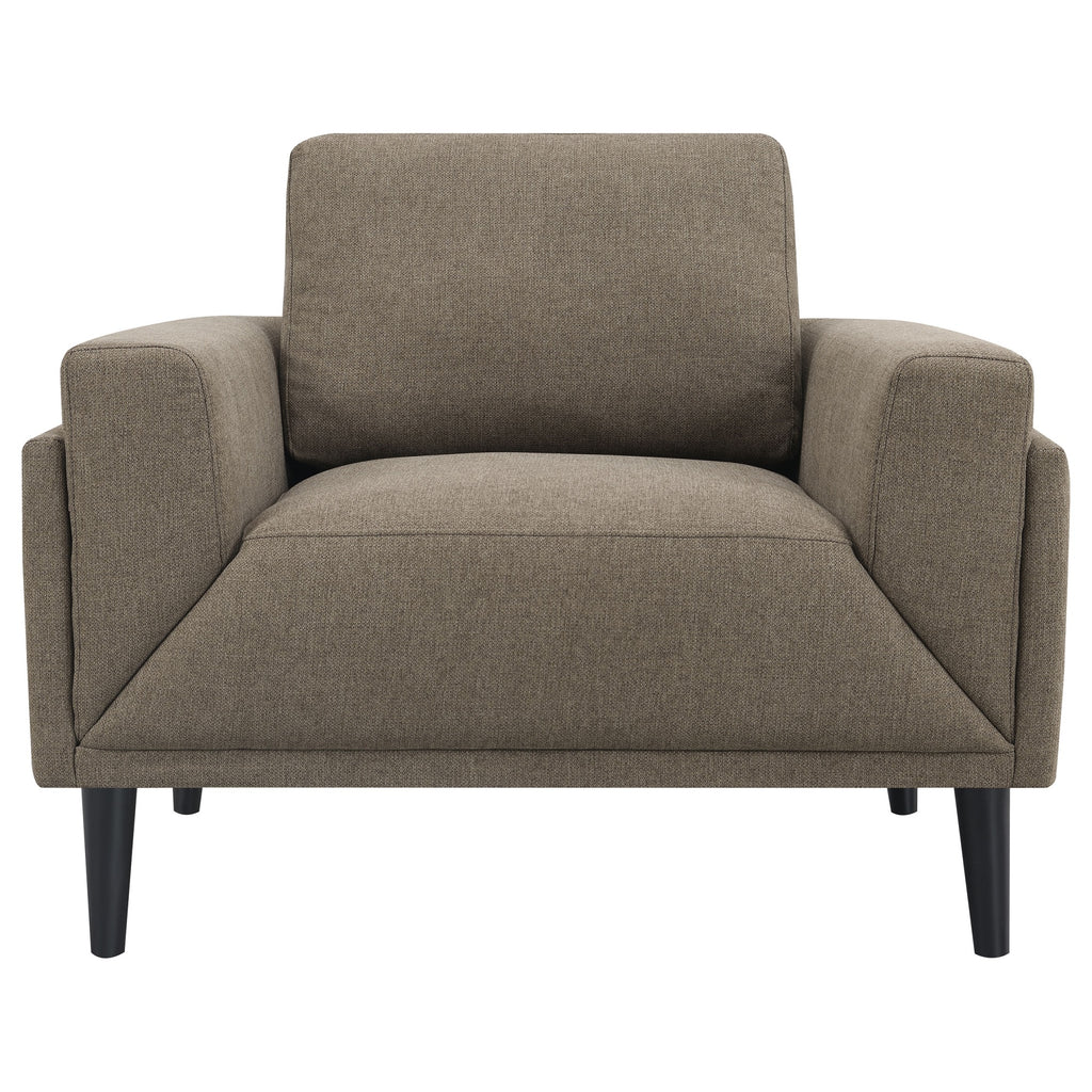 Coaster Home Furnishings Rilynn Upholstered Track Arms Chair Brown