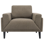 Coaster Home Furnishings Rilynn Upholstered Track Arms Chair Brown