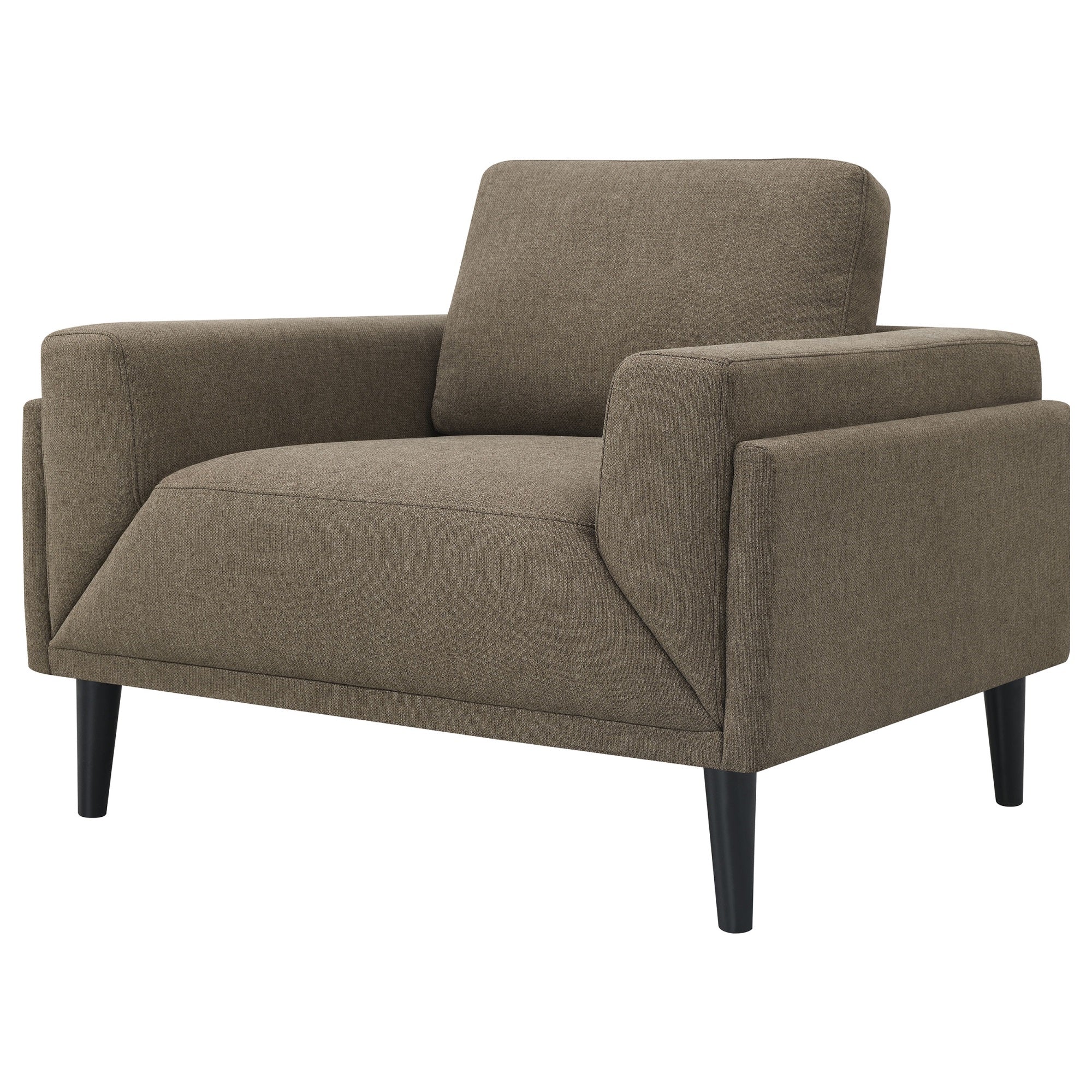 Coaster Home Furnishings Rilynn Upholstered Track Arms Chair Brown