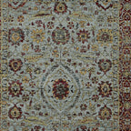 HomeRoots 509996 10 x 13 ft. Blue Red Green & Gold Oriental Power Loom Stain Resistant Rectangle Area Rug