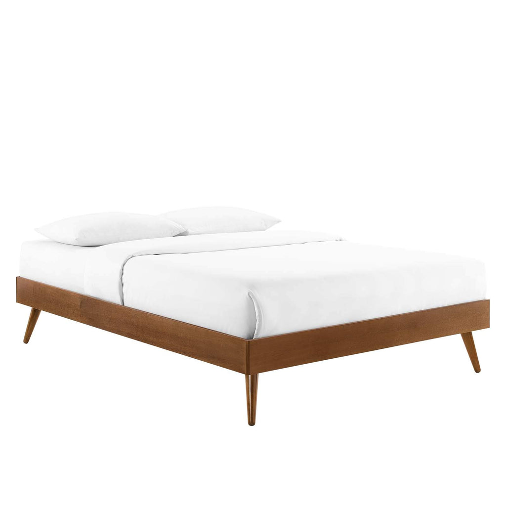 Modway Margo Queen Wood Platform Bed Frame In Walnut