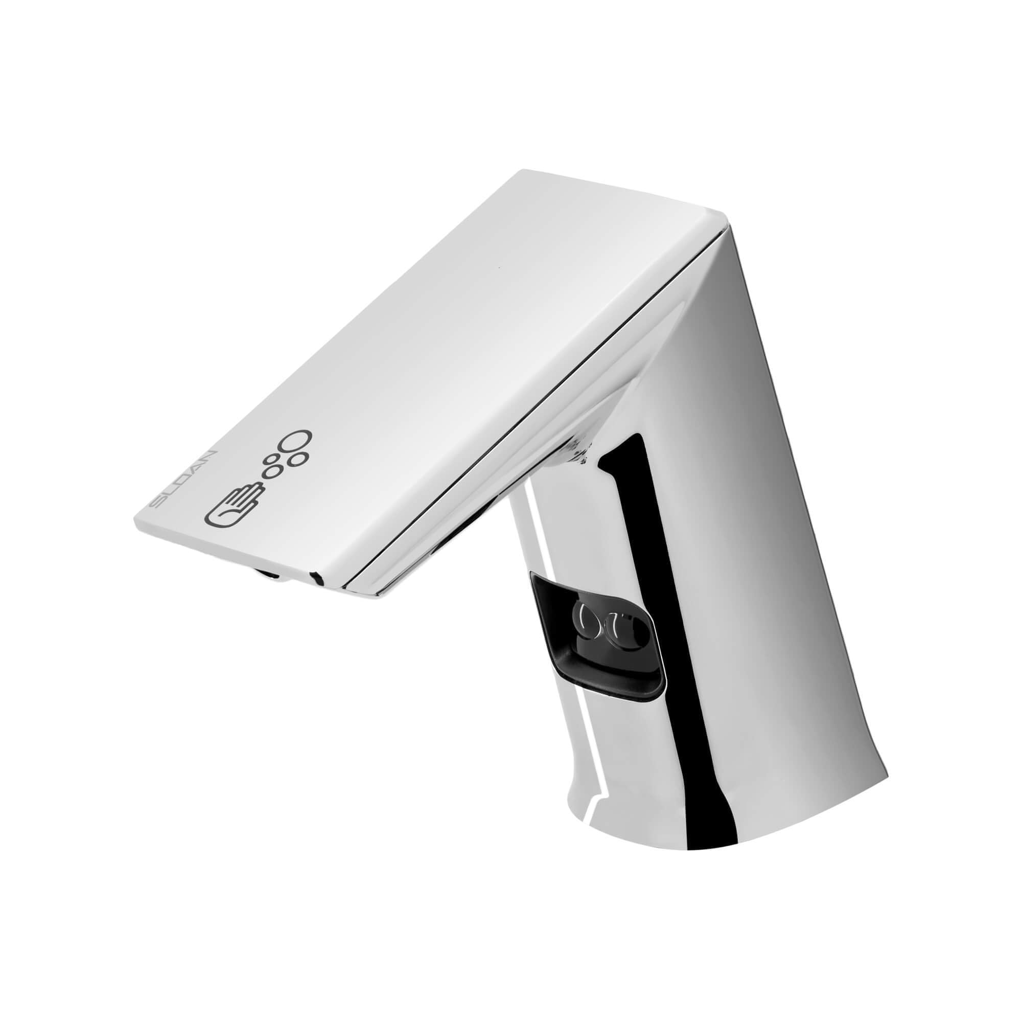 Sloan ESD-500 Deck-Mounted Foam Drip-Free Soap Dispenser - Infrared Sensor Activated, Polished Chrome Finish, Battery-Powered, M