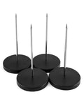 Qwork Desk Receipt Holder, 4 Pack Spike Stick Receipts Check Bill Fork Restaurant Check Spindle, Straight Rod Paper Holder, 5.5I
