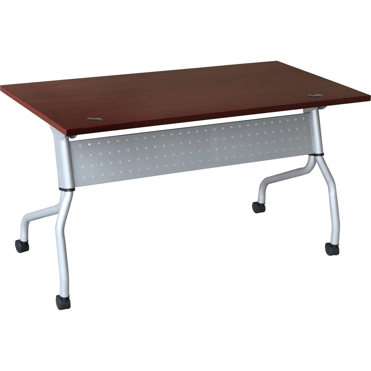 Lorell Flip Top Training Table, Mahogany