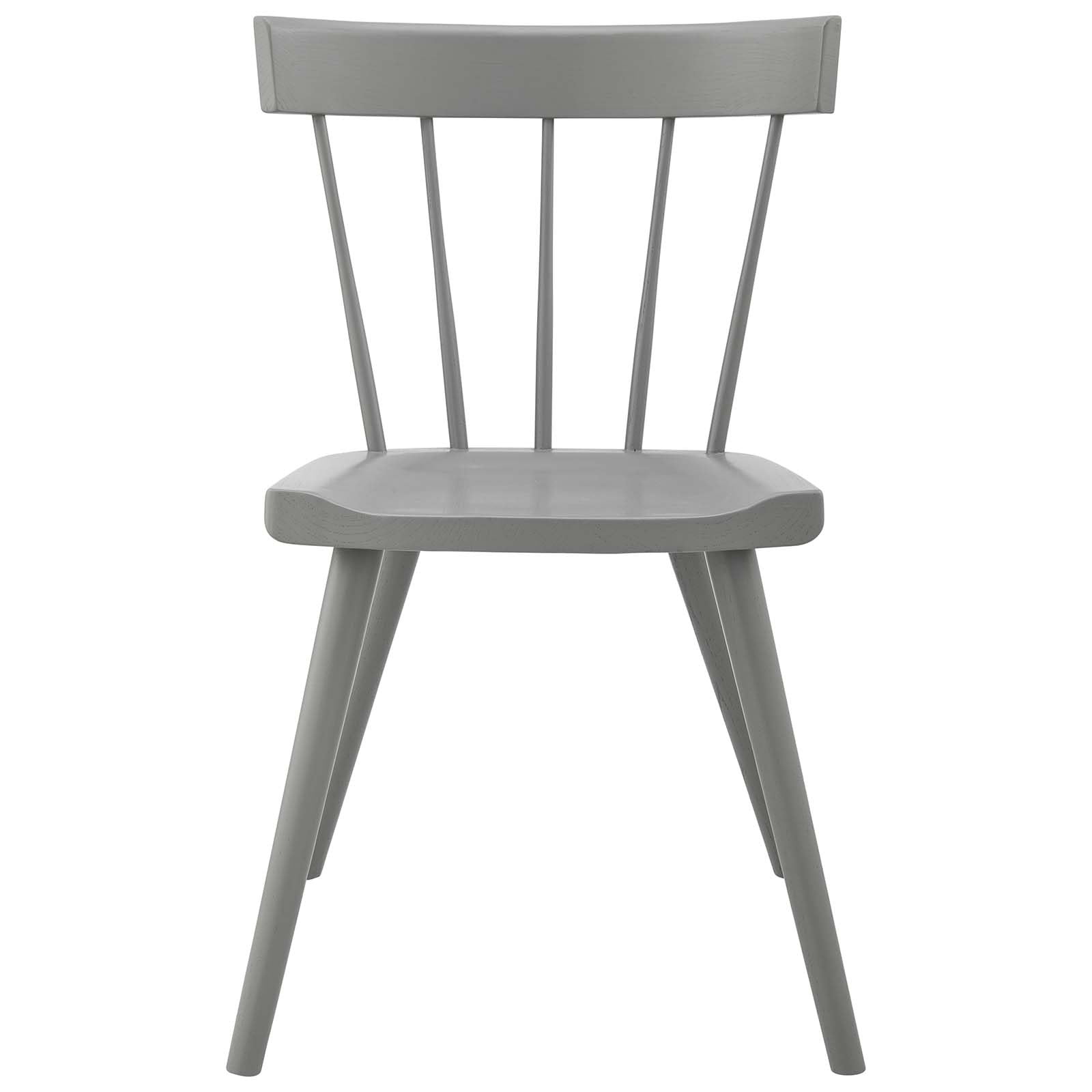 Modway Sutter Modern Farmhouse Wood Dining Chair In Light Gray - Set Of 2