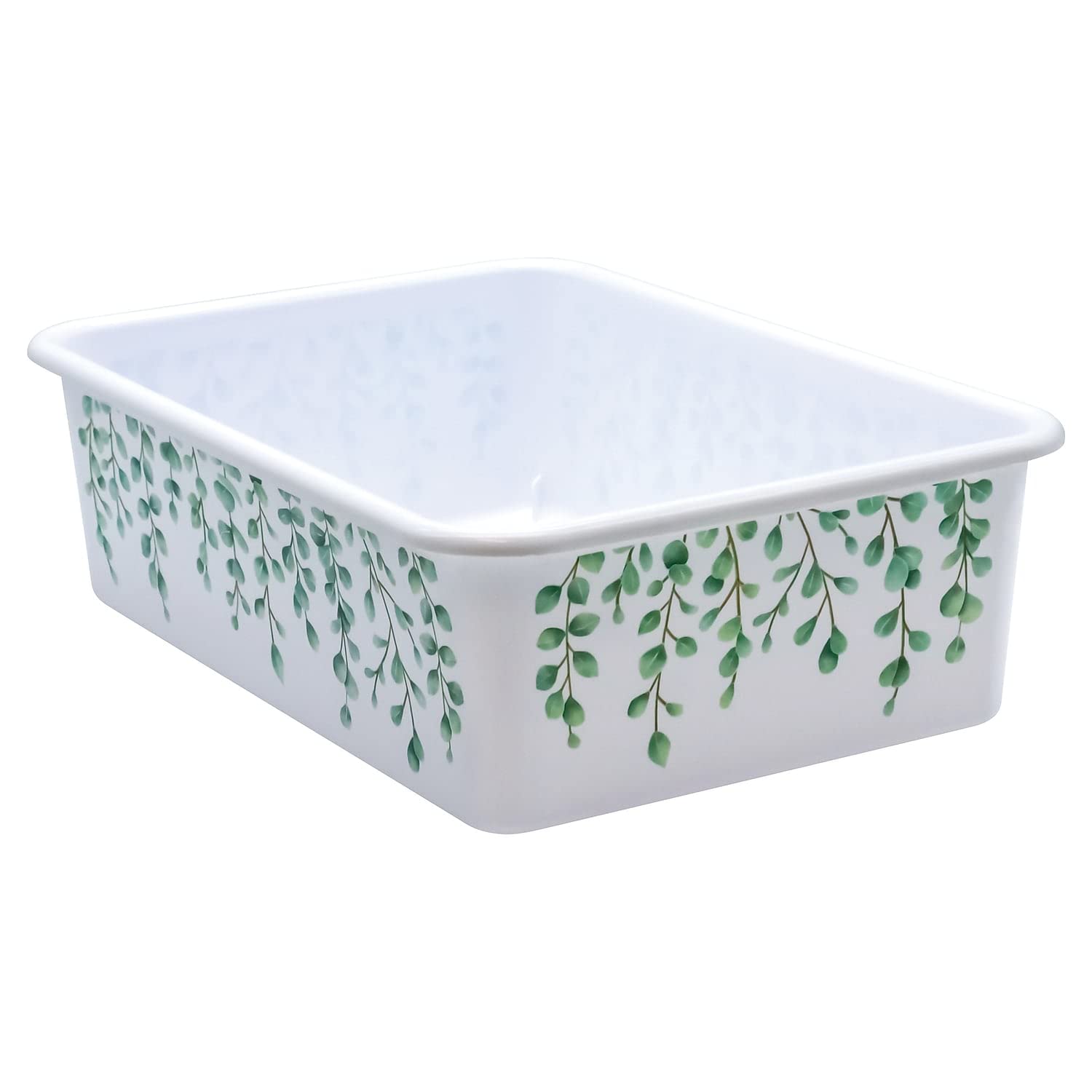 Eucalyptus Large Plastic Storage Bin, Pack Of 3