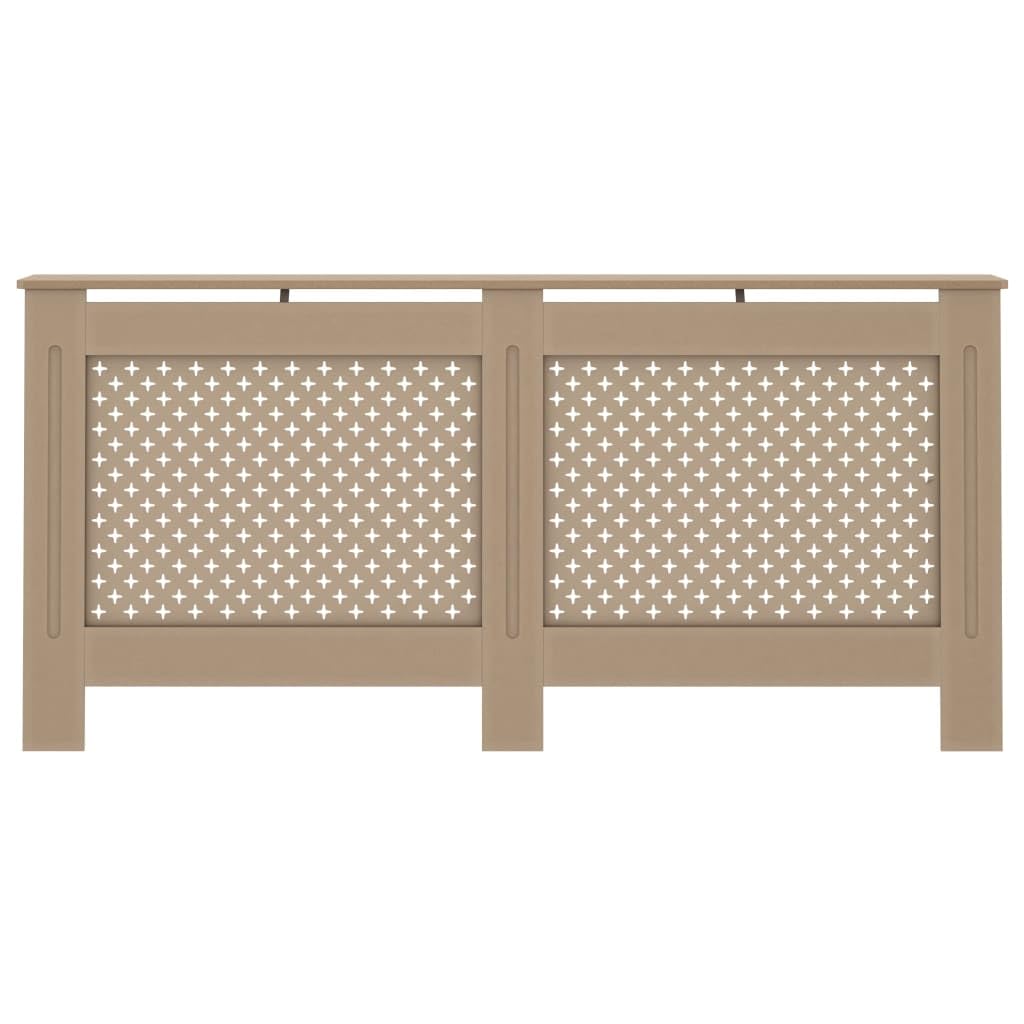 vidaXL Radiator Cover 67.7" x 7.5" x 32.1" MDF Heater Heating Cover Storage Shelf Living Room
