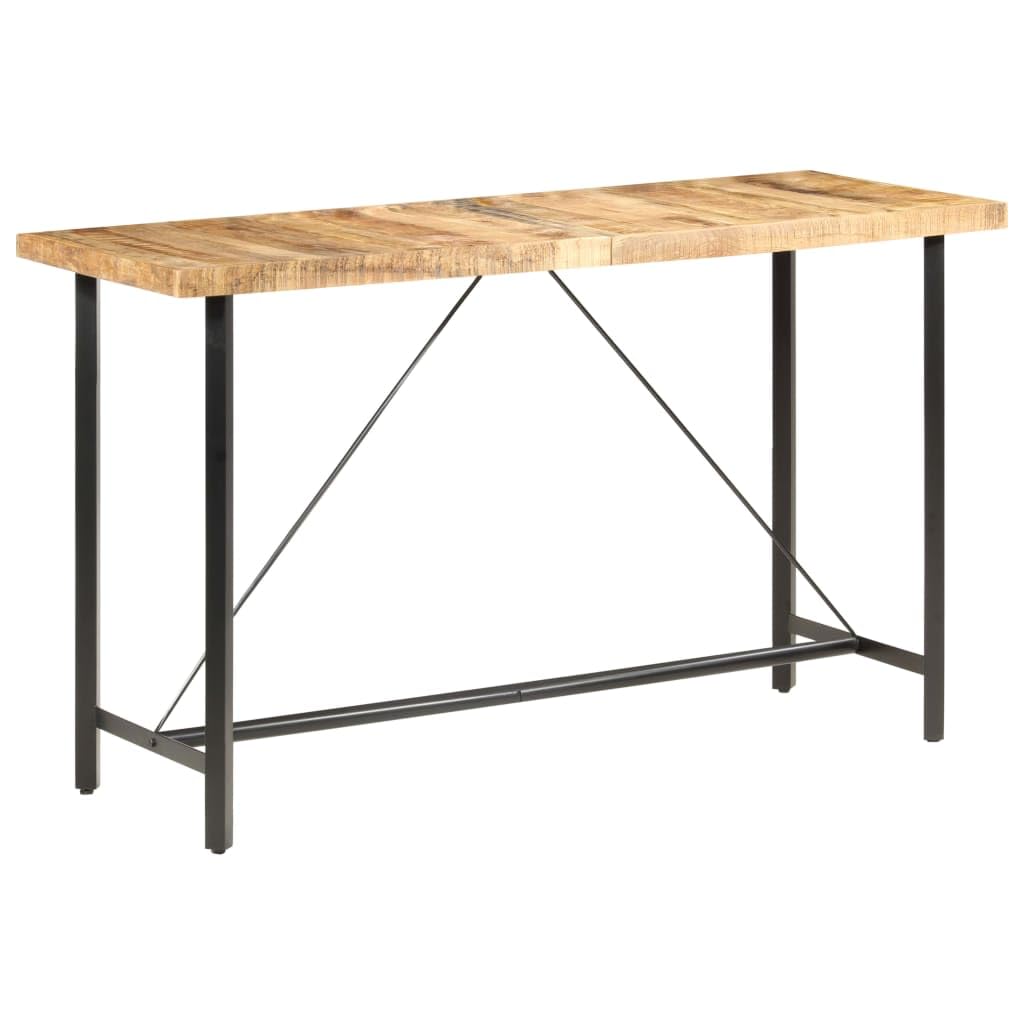 vidaXL Bar Table 70.9&quot;x27.6&quot;x42.1&quot; Rough Mango Wood