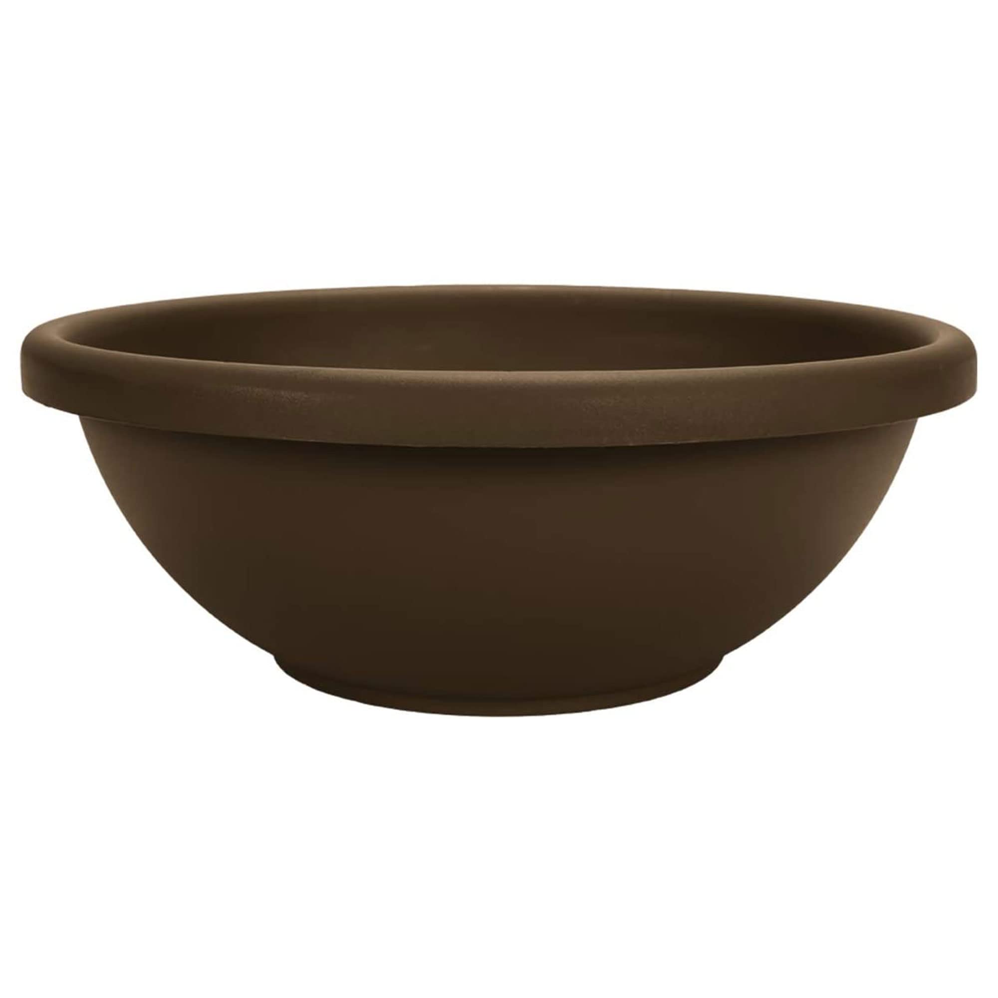 The Hc Companies 20 Inch Large Garden Bowl Planter - Shallow Plant Pot With Drainage Plug For Indoor Outdoor Flowers, Herbs, Cho