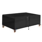 Superhold Outdoor Coffee Table Cover - Rectangule Patio Coffee Table Cover Waterproof (48L X 28W X 13H, Black) Outdoor Table Cov