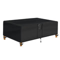 Superhold Outdoor Coffee Table Cover - Waterproof Rectangular Patio Coffee Table Cover (48L X 26W X 18H Inches, Black) Outdoor S