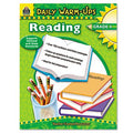 Tcr3490 - Teacher Created Resources Warm-Up Grade 4 Reading Rook Education Printed Book - English