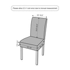 Genina Waterproof Chair Covers For Dining Room Dining Chair Covers Kitchen Parsons Chair Covers (Gray, 2 Pcs)
