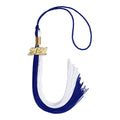 Endea Graduation Double Color Tassel with Gold Date Drop (Royal Blue/White, 2021)