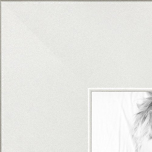 ArtToFrames 18x22 Inch White Picture Frame, This 1.25 Custom Poster Frame is Satin White Frame, for Your Art or Photos, WOMFRBW2
