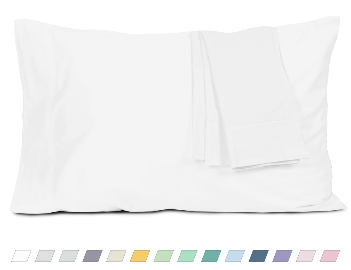 Cotton Pillow Cases Standard Size, 20 By 30 Inches Queen Pillowcases, White Pillow Cases Set Of 2, Pillow Cases Queen Cotton Per