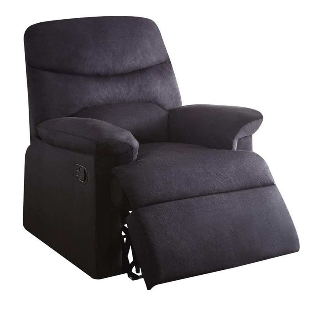 Acme Arcadia Woven Recliner In Black