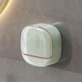 Overa Soap Box Lid Soap Dish Wall Mounted Soap Dish No Drilling Waterproof Soap Box with Drip Tray SelfAdhesive Soap Dishes for