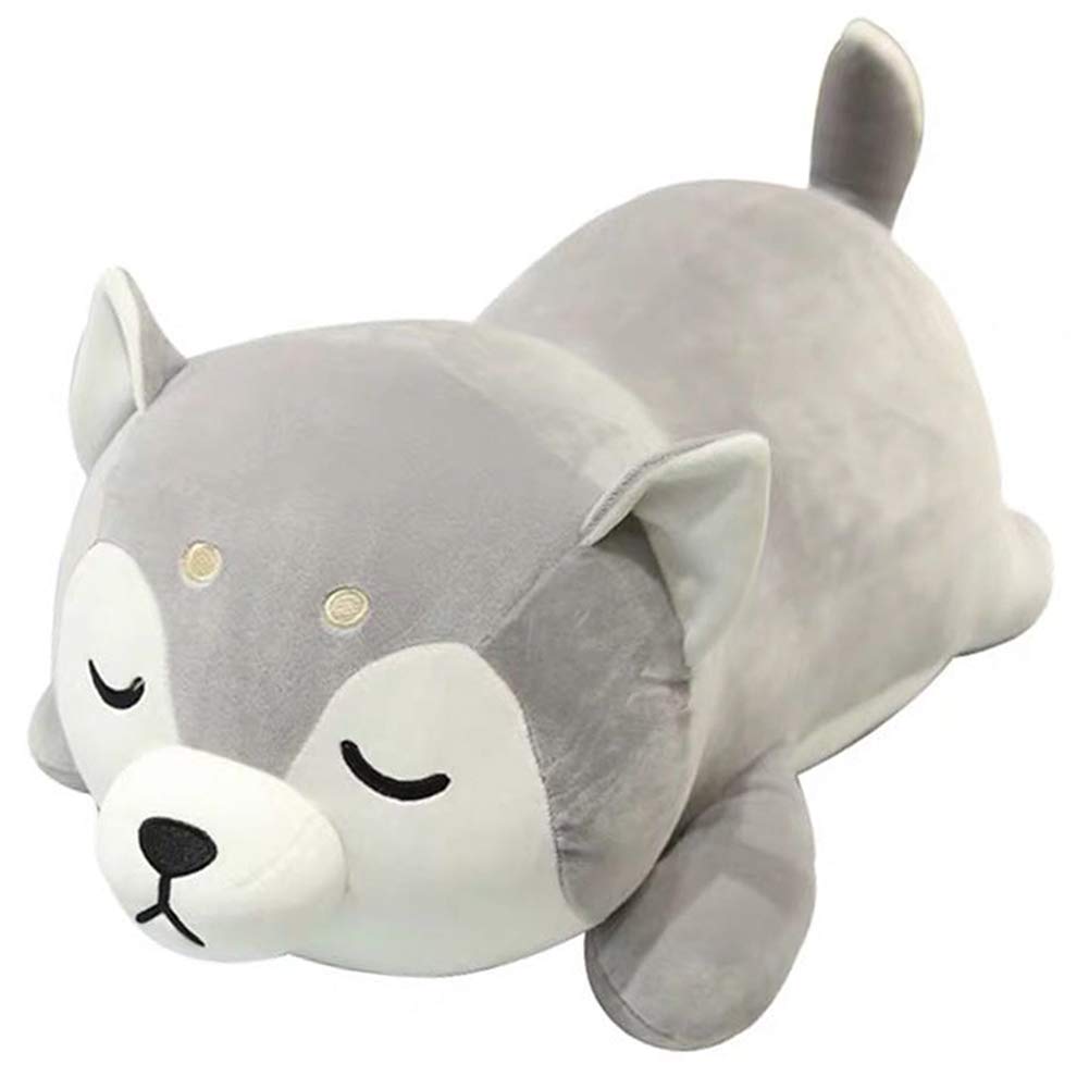 Erdao Husky Plush Pillow,Huskie Stuffed Animal Toy Puppy Throw Pillow For Kids,Valentines Day,Christmas (137 Inch)