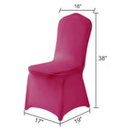 Algaiety Spandex Chair Cover,12Pcs,Chair Covers,Living Room Chair Covers,Removable Chair Cover Washable Protector Stretch Chair Cover For Party, Banquet,Wedding Event,Hotel(Fuchsia)