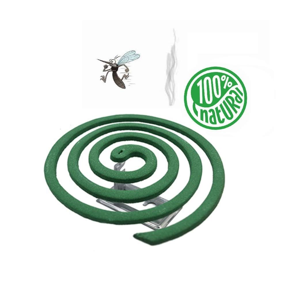 Mosquito Citronella Coils- Outdoor Use- Each Coil Could Last For 5-7Hours - 1 Pack Contains 8 Coils & 1 Coil Stand