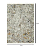 HomeRoots 8'X10' Ivory Hand Hooked Bordered Coral Reef Indoor Area Rug