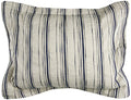 Rizzy Home | BT4052 | King Sham | 20"x36" Blue/Neutral/Brown Woven In Stripes