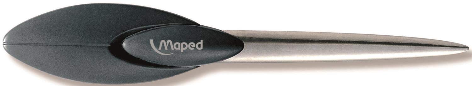 Maped Helix Usa Maped Essentials Letter Opener (037400), Black/Silver