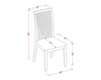 East West Furniture PLIP7-BMK-W 7 Piece Kitchen Set Consist of an Oval Table with Butterfly Leaf and 6 Dining Room Chairs, 42x78 Inch
