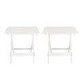 Casual Home Small Folding Side Table (2-Piece Set), 100% Solid Wood, Portable Patio Outdoor Small Table, Plant Stand, No Assembly