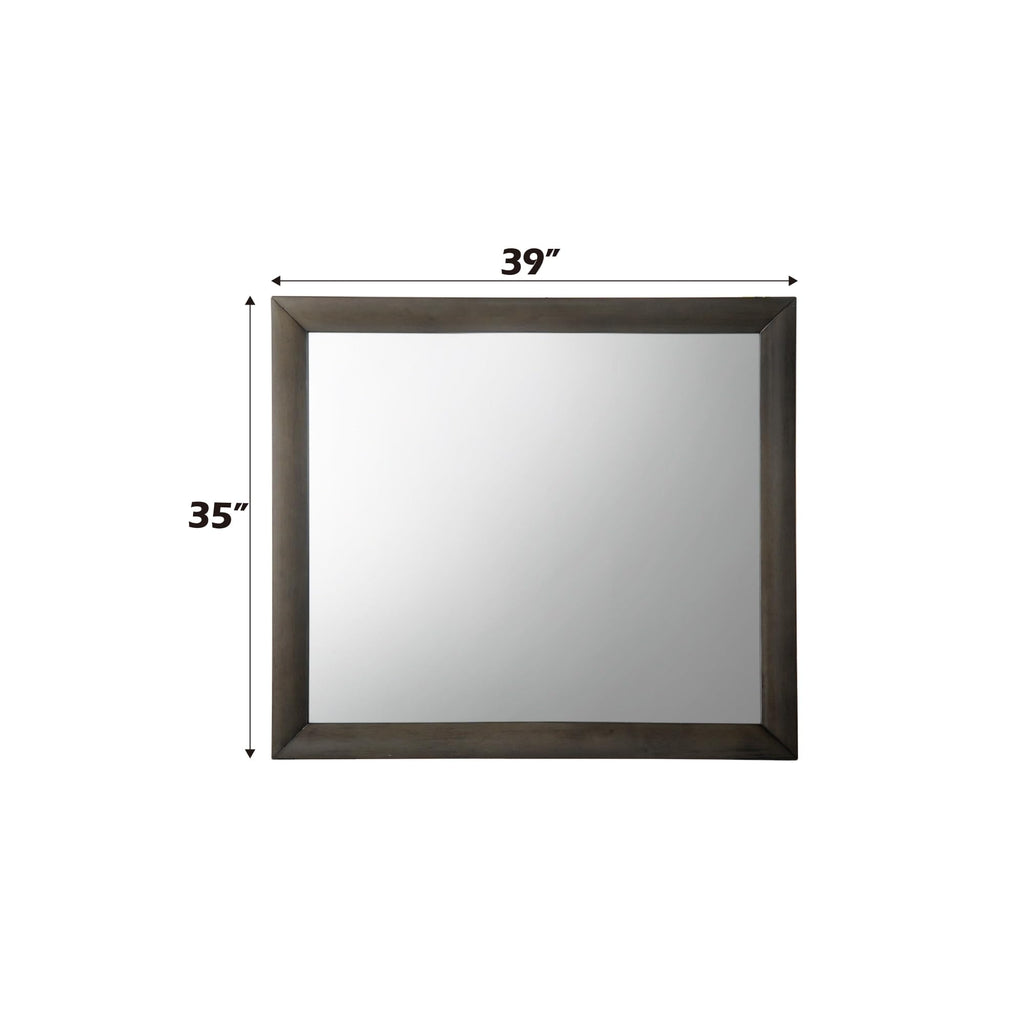 Acme Ireland Mirror in Gray Oak