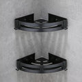 Roktry 2 pcs Aluminum Bathroom Corner Shelf for Wall Organizer Holder Storage Kitchen rustproof Corner Holder Adhesive Bathroom