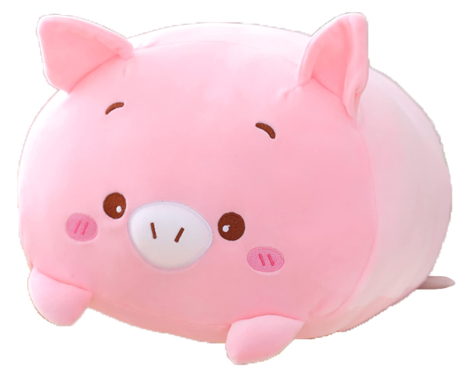 Cosgoo Cute Plush Pig Stuffed Squishy Animal Pig Cylindrical Body Pig Pillow,Super Soft Pig Hugging Toy Pillow Kids Kawaii Sleep