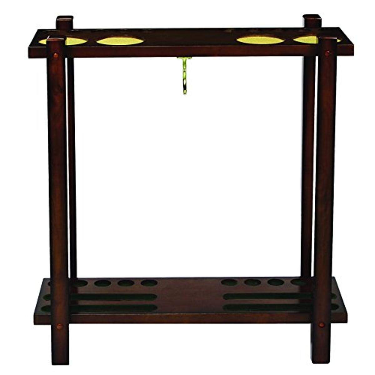 STRAIGHT FLOOR CUE RACK-CHESTNUT