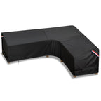 Kylinlucky Patio Sectional Sofa Cover L-Shaped,104'X 83' Waterproof Outdoor Sectional Couch Cover Black