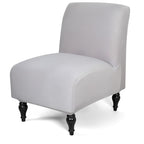 Liykimt Armless Accent Chair Cover Slipcover,Slipper Chair Stretch Spandex Removable For Armless Chair Furniture Protector Covers For Living Dining Room Hotel (Light Gray, 1)