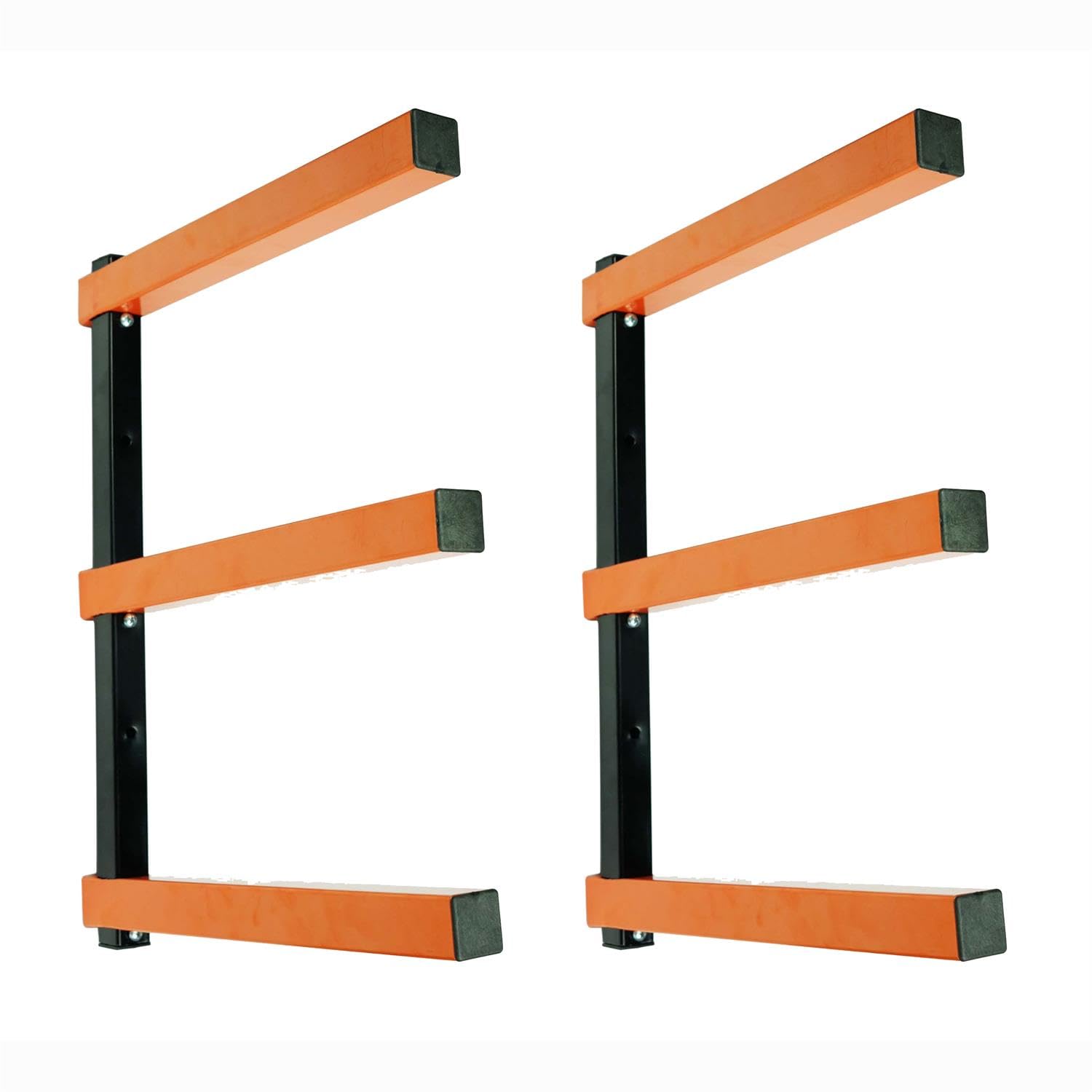 KASTFORCE KF1004 Lumber Storage Rack 3-Level System 110lbs per Level with Durable Sheet Metal Screws, Wood Rack, Workshop Rack