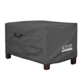 Ultcover Waterproof Patio Ottoman Cover Rectangular Outdoor Side Table Furniture Covers Size 32L X 25W X 18H Inch, Black