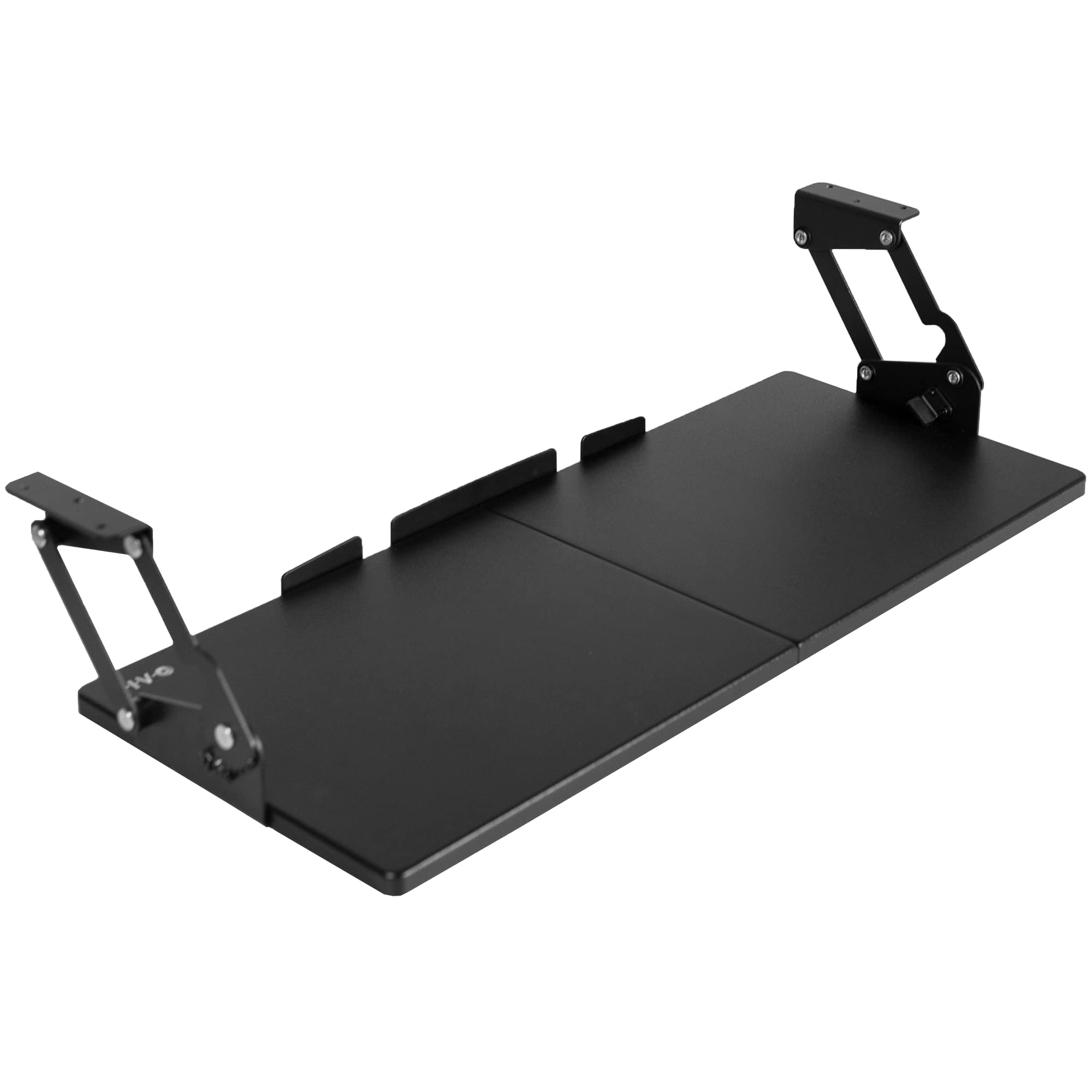 Vivo Large Under Desk 27 X 11 Inch Computer Keyboard And Mouse Tray With Swinging Height Adjustment, 12 Settings, Platform Drawe