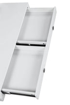 Coaster Home Furnishings Gemma 2-Drawer Writing Desk Glossy White and Chrome
