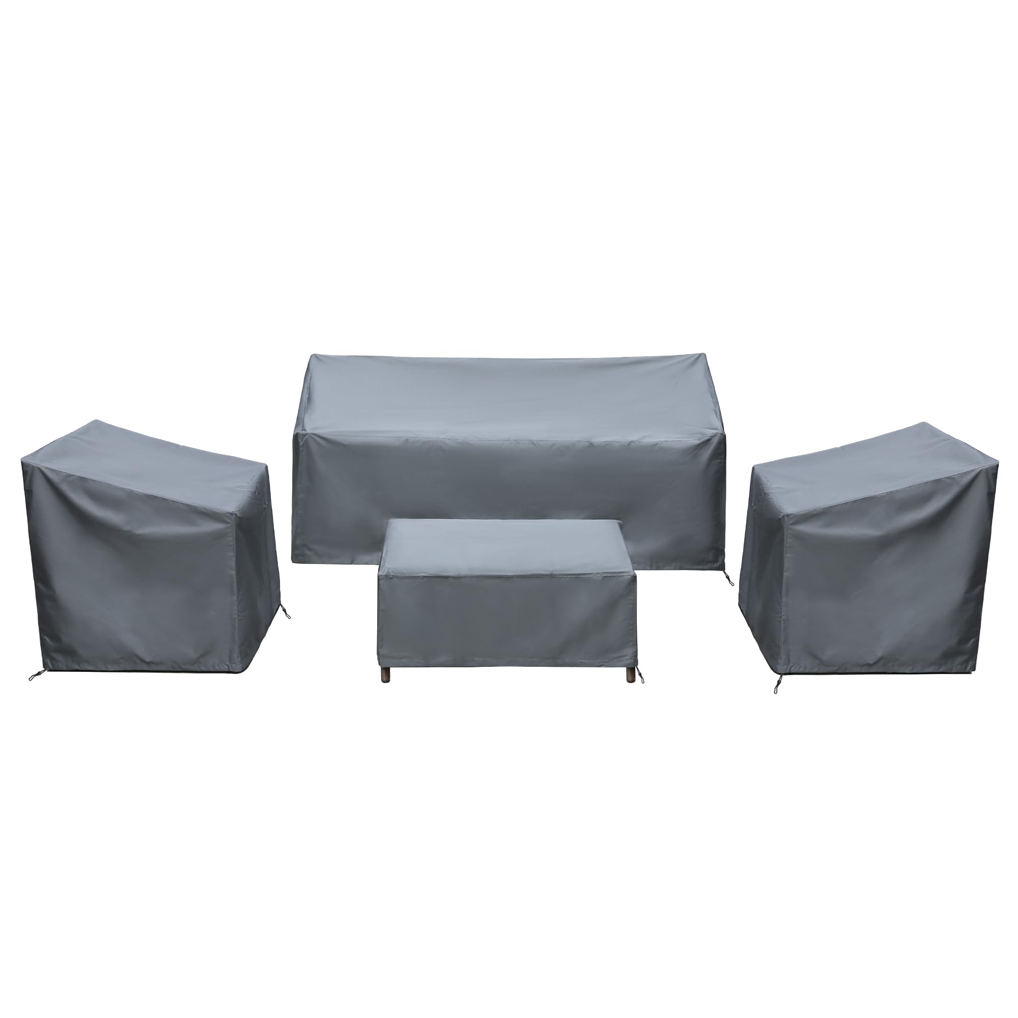 Baner Garden Patio Furniture Covers,Outdoor Furniture Cover Waterproof,Patio Furniture Set Covers For 4 Piece Outdoor Conversation Set,Patio Covers Set-Xx-Large (Grey)