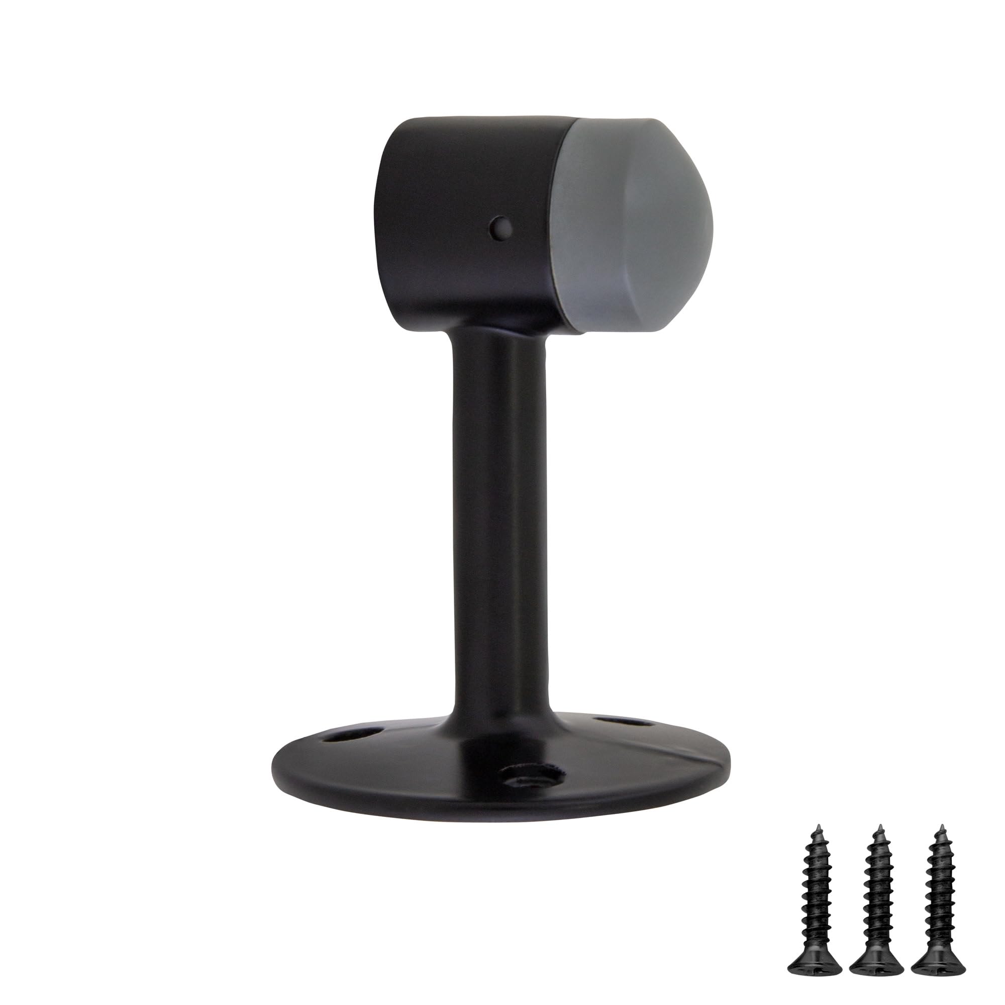 Design House 189308-Mb Gooseneck Door Stop 4Pk, 4-Pack, Matte Black
