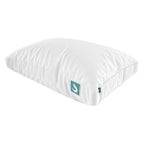 Sleepgram SP01B1A Cooling Bed Pillow with Removable Cotton Cover, White, Queen Size
