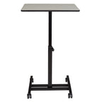 Oklahoma Sound Work from Home Adjustable Height Sit-Stand Mobile Desk, Grey Nebula