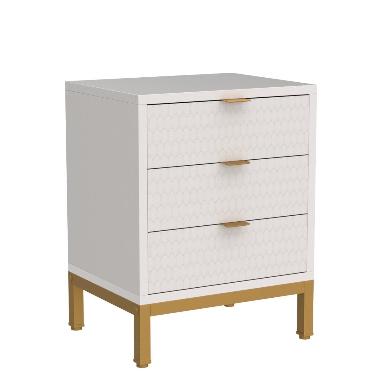 Tribesigns 3-Drawer Nightstand, 25.8' Tall Modern Bedside Table, Large Side End Table With Storage Drawers For Bedroom …