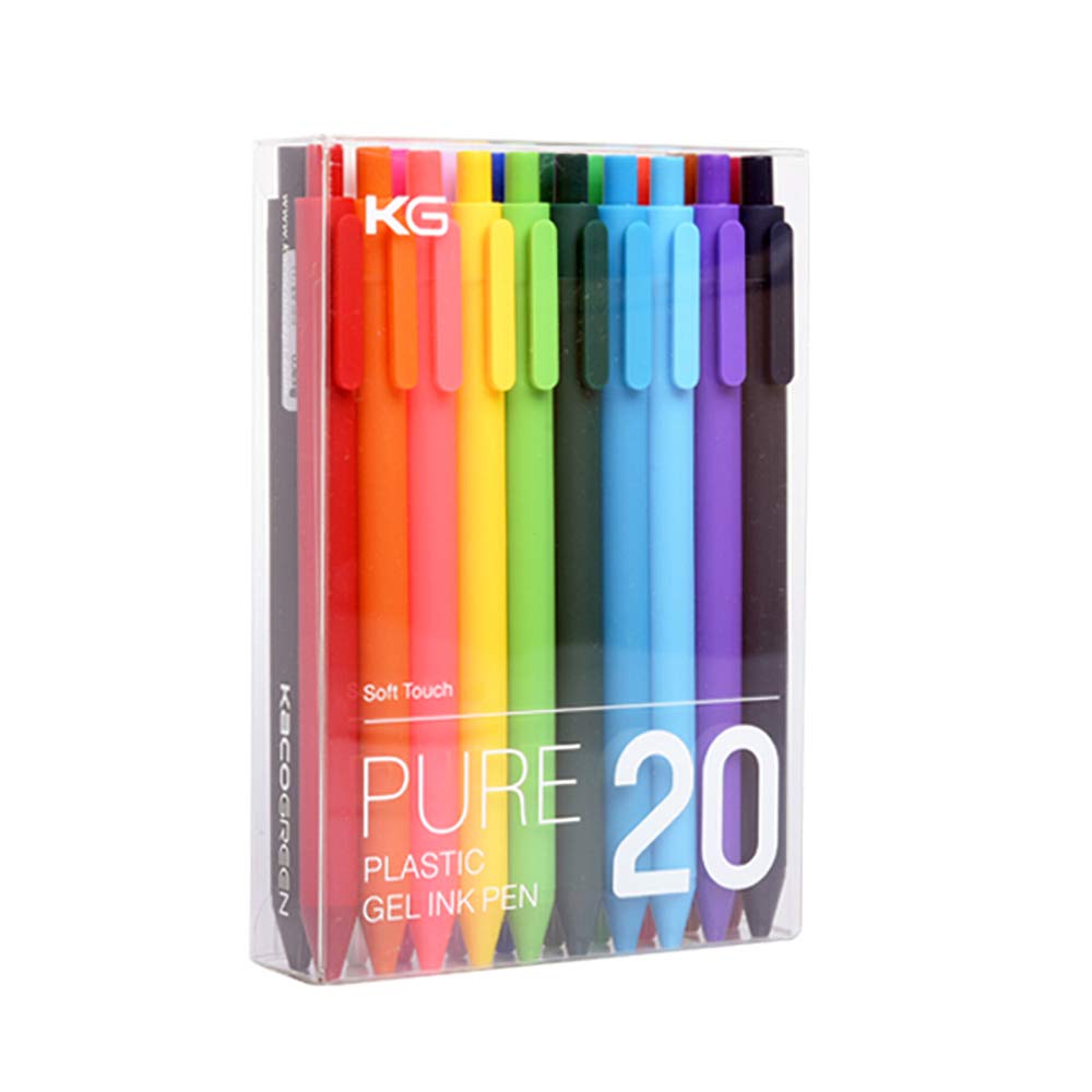 Erofa Kaco Pure Retractable Gel Ink Pens, Assorted Colors Gel Pens Set Fine Point 0.5Mm For Art Painting Student School Office G